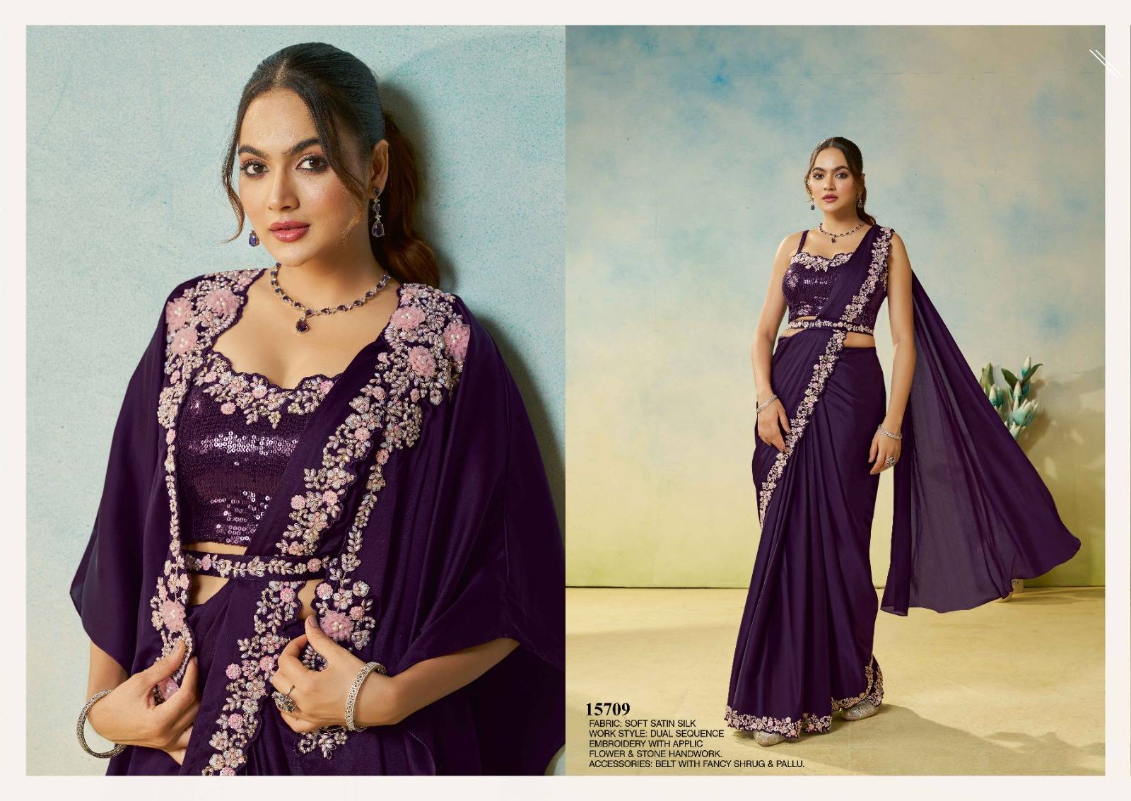 MOHMANTHAN ODYSSEY by Mahotsav 15700 to 15720 Series Indian Traditional Wear & Occasional Stitched Sarees At Wholesale Price